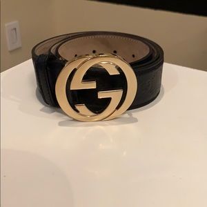 Authentic GUCCI double GG belt